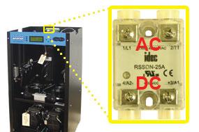 9.5 Measuring Voltages at Solid State Relay 9.5.1 Remove Top Cover (see section 8.7.1 ) 9.5.2 Locate the Solid State Relay for the system you will be testing: Left System 1 Right System 2 (System* = System 1 or System 2) With the System* Compressor running: 9.