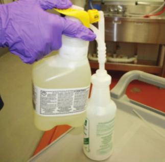 Cleaning Minor Spills on Hard Surfaces Commit 2 Clean TM/MC Bloodborne Pathogens Awareness Program Equipment Checklist Disinfectant cleaner Personal protective equipment Paper towels Correct disposal