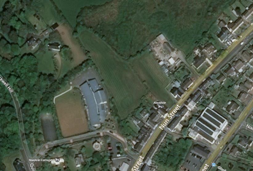 Aerial photograph of the proposed