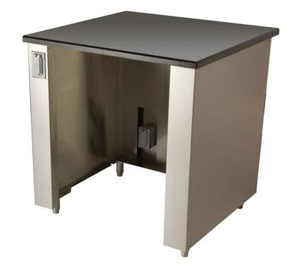 Appliance cabinets are a uniform 30 depth, the same as all other Kalamazoo outdoor kitchen cabinets and are built entirely from 304 stainless steel.