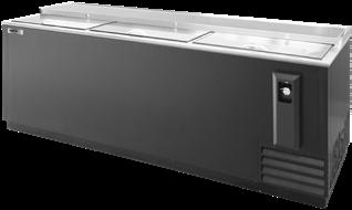 Bar Equipment 9 AdvantEDGE refrigerated bottle coolers feature reinforced sliding lids with standard