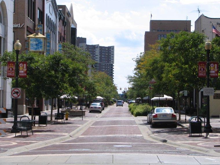 Two specific streets have been identified as streets that should be designed as convertible streets.