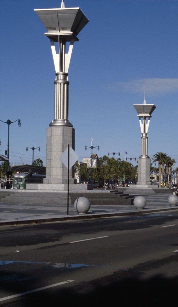 Bollards Bollards are primarily a safety element to separate pedestrians or streetscape elements from