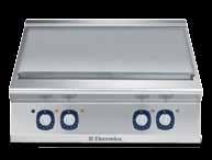 High Productivity Kitchen 11 Electric Hot Plates Cast iron hot plates with safety thermostat, hermetically sealed to work top Individually controlled hot plates, (4kW each for 900XP - 2,6kW each for