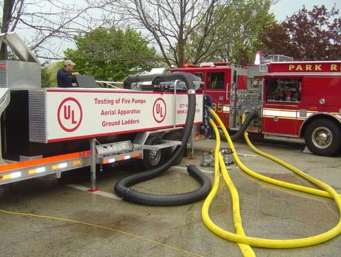 Apparatus Testing In addition to performing proactive checks on the vehicles, the Department also coordinated annual testing of fire apparatus by Underwriter Laboratories (UL) to make sure the pumps