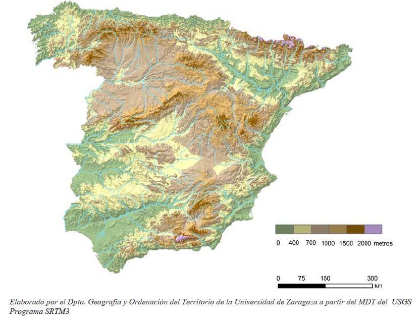 Central Area of Spain : climate Latitude 38,5 41,5 ºN High plateau > 400 m Low temperatures.