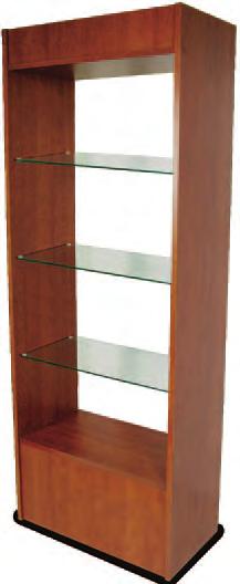 bi-level table has a drawer and storage cabinet on