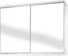 Wooden Simplicity corner single door mirrrored cabinet 300 x 240 x 500mm 1 shelf Magnectic push catch Wooden