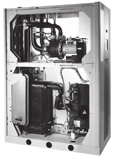 air-cooled condensers. Variable-flow pumps reduce system energy consumption.