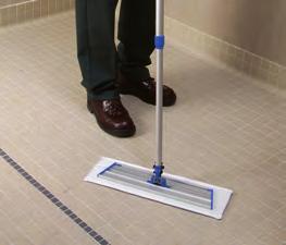 place mop back on cleaning cart Wet Mopping Proceed