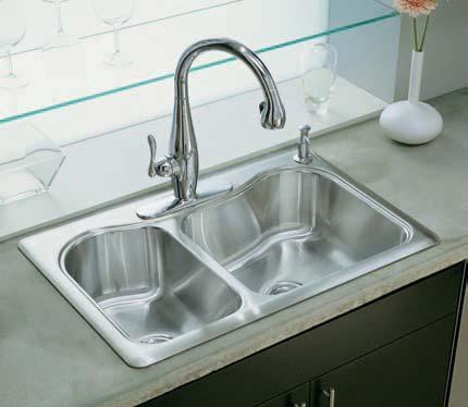 Kitchen Sink Faucet with sidespray K-10412 Polished Chrome.