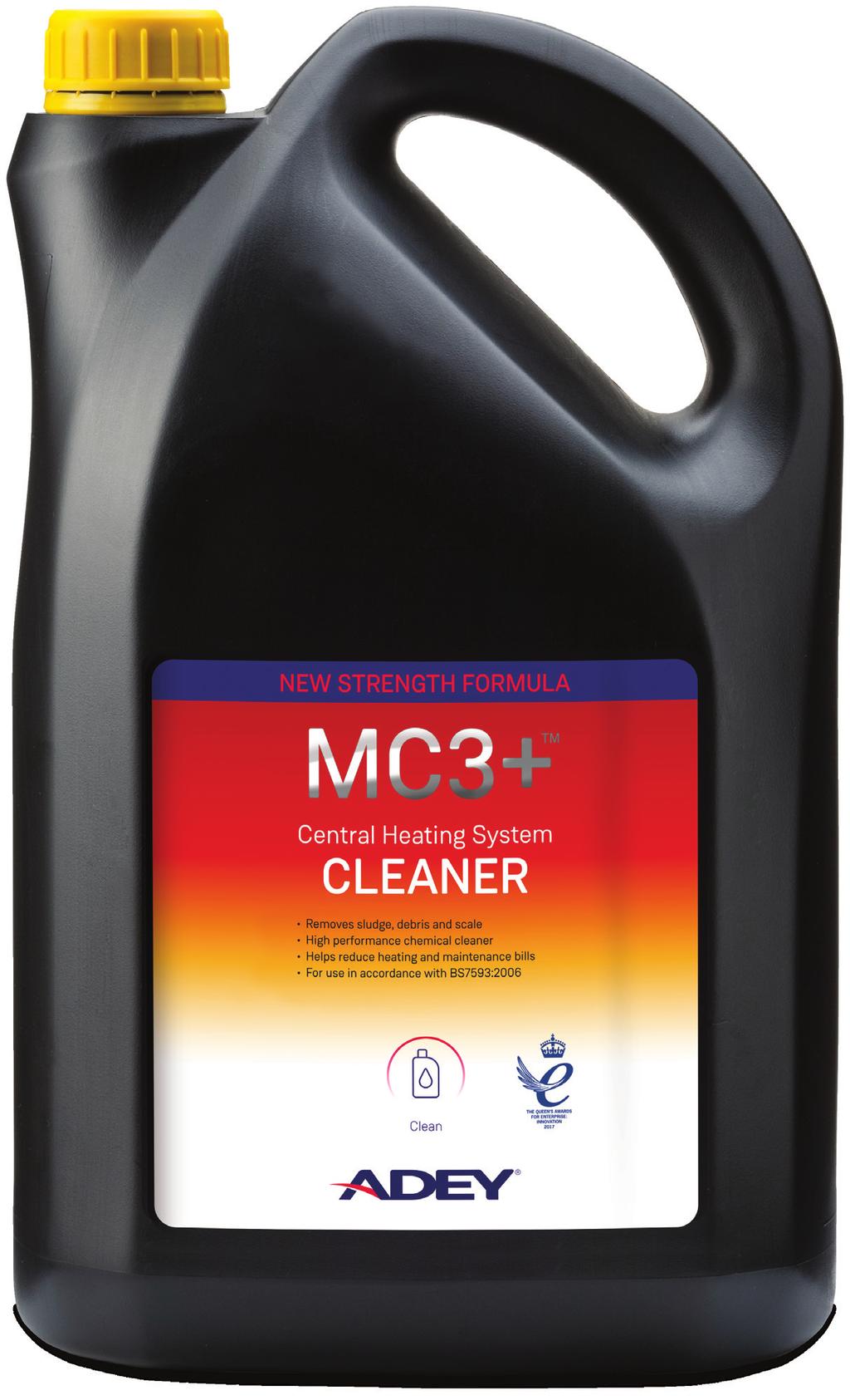 Central Heating System CLEANER MC3+ is a rapid performing and powerful chemical cleaner specially designed to remove central heating system sludge and debris.