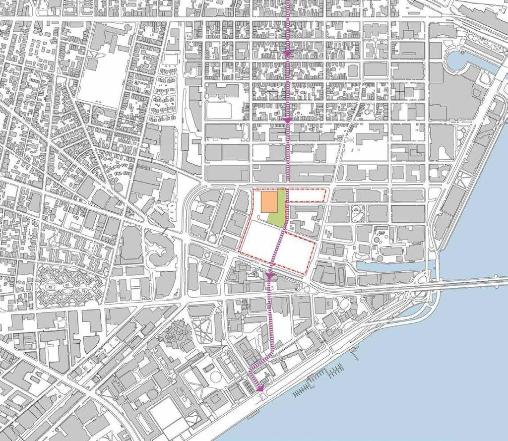 2. PRINCIPLE: MAKE PEDESTRIAN CONNECTIONS NORTH SOUTH FROM EAST CAMBRIDGE TO THE MBTA AND TO THE RIVER BINNEY STREET BROADWAY MAIN