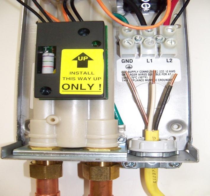This heater must have its own independent circuit using insulated, UL listed, 2 wire cable (2 wire plus ground) of the appropriate size suitable for up to