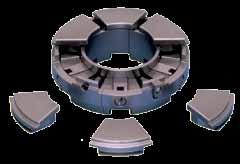 sleeved retention and locking nut mechanism Impellers can be removed more easily at overhaul 0,000 0,000 Flow (USgpm) 200 00 Rigid Headpiece