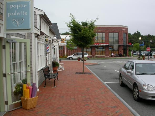 Sidewalk and Streetscape in Commercial District 19 0.
