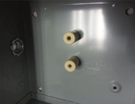box spaced at least 1¼ apart to mount ceramic