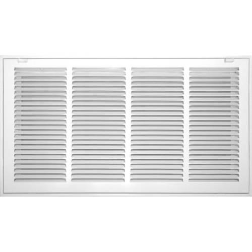 Appliances that are installed in a downflow or horizontal position generally have the filters in filter grilles located in the ceiling or the wall next to the ceiling.