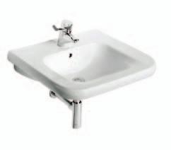 chain hole 60cm basin (S215501) Back outlet No tap
