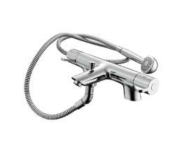 Two hole bath/shower mixer (B9141AA) Not shown Ceramic cartridge  pressure systems Shower