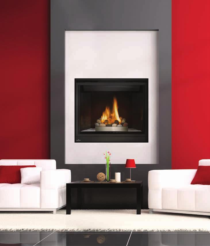 High Definition 40 Direct Vent Fireplace HD40 Up to 27,000 BTU s h x 40 1/4"w x 21 7/8"d