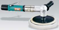 All models utilize optional buffing accessories, 6" to 8" in diameter (152 mm to 203 mm).