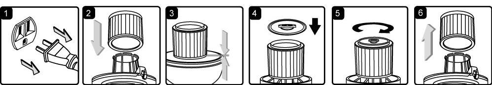 Clear all dirt or debris from the container and hose. (fig.4) 5. Check the hose, attachments, and power cord to verify that they have not been damaged. IMPORTANT!