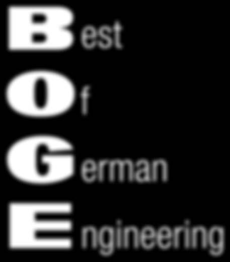 2017/T In more than 120 countries worldwide customers from mechanical engineering, industry and trade trust the BOGE know-how in planning, development and production of high quality compressed air