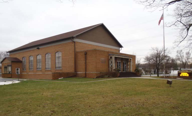 OWOSSO WESLEYAN CHURCH 715 S Washington St Current zoning is Institutional: Private; future land use is One Family residential Façade is
