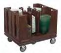 Dark Brown (131), Speckled Gray (480). For more sizes, refer to your Cambro catalog or www.cambro.com. Service and Utility Carts Versatile, durable and economically priced.