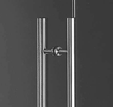 MANET CONCEPT Pull handle/ knob system Pull handles and door knobs The pull handle/knob system is designed for glass of 8, 10 and 12 mm.