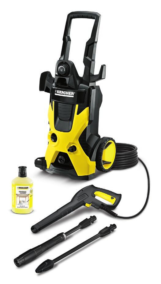 K 5 The K5 for moderate dirt is ideal for cleaning large vehicles, stone walls or bicycles.