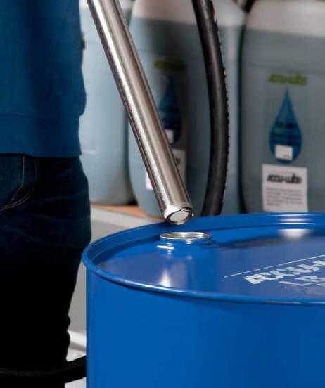05 l residual amount left in 200 l drum No tilting to totally empty the drum Reduction of cleaning and waste disposal costs No loss of medium when taking the pump from drum to drum Optimal use of