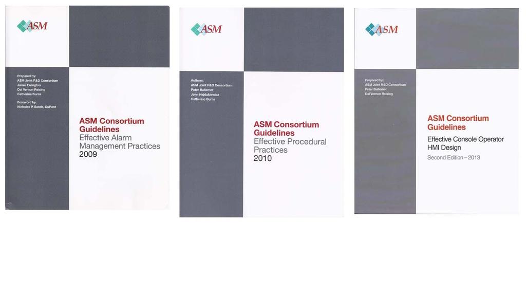 Published Guidelines Available for purchase, See ASM Consortium web site