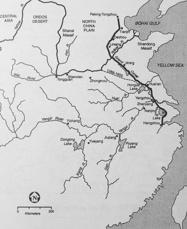 The work of combining these segments together was done by Sui Dynasty when the need to link the capital at Luoyang with the key economic area of the lower Yangtze valley became imperative.