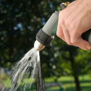 Additional Tips Connect a shut-off nozzle to your hose so that no extra water is lost if the hose is dropped or accidently left unattended.
