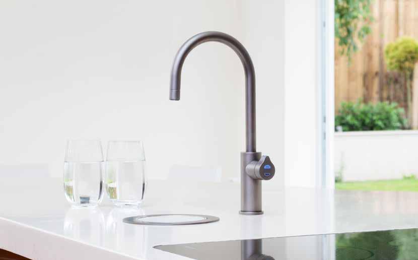ZIP HYDROTAP ARC HYDROTAP DESIGN RANGE ARC CAN BE INSTALLED OVER SINK OR OPTIONAL FONT AVAILABLE IN ANY OF THE FOLLOWING WATER COMBINATIONS: AVAILABLE IN: