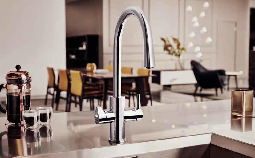 When tested at 150, 250 & 350 kpa in accordance with Standards AS/NZS 6400 ZIP HYDROTAP CELSIUS ALL-IN-ONE ARC CELSIUS ALL-IN-ONE ARC CAN BE INSTALLED OVER SINK ONLY The more stars the more water
