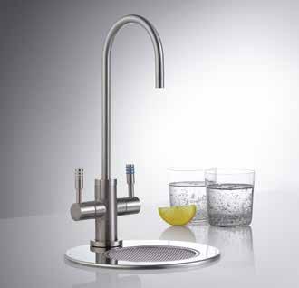ZIP HYDROTAP CHILLTAP SPARKLING THE CHILLTAP SPARKLING CAN DELIVER THE FOLLOWING WATER COMBINATION: SPARKLING AVAILABLE IN: STANDARD STAINLESS STEEL CHILLTAP SPARKLING CAN BE INSTALLED OVER SINK OR