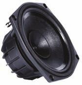 Audio/Video - Speaker Components 6" 50 Watt High Performance Speaker Designed for heavyduty professional audio applications, these speakers feature neodymium magnets, aluminum voice coil windings,