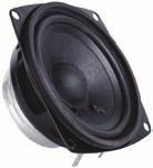 3" (pincushion) Required cutout: 3.66" Mounting depth: 2.80" 55-853 $0.99 Four-Inch Sealed-Back Midrange A sealed-back 00W RMS 4" woofer from PowerAcoustic. Ideal for autosound applications.
