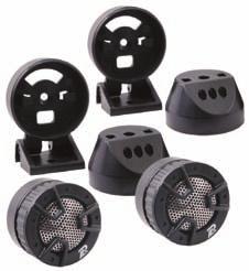 Very popular in stage speakers, the smaller size units are also popular in carpeted auto speaker enclosures. Specifications: Power capacity: 75W/50W RMS/peak Sensitivity: 94dB Frequency response: 3.