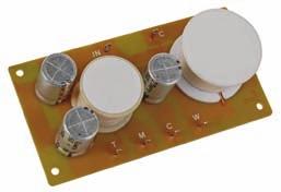 9 Three-Way Crossover Network 42dB per Octave 4Power Handling: 00W RMS Designed for use as a replacement crossover, or for a new speaker building project,