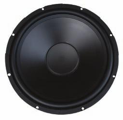 99 5" Poly Cone Woofer 4Ideal in three way applications, or as a subwoofer 4Suitable for sealed or vented enclosures 4200W/400W RMS/peak Rugged woofer is perfect for a wide range of home or autosound