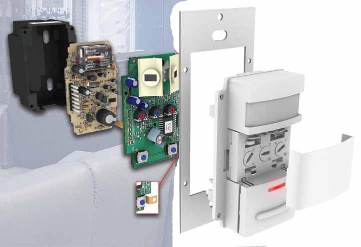 OCCUPANCY SENSING CONTROL WALL SWITCH Time, range and light adjustments Photocell detects light to enable energy-saving ambient light override ODS10-ID shown SPECIFICATIONS & FEATURES RESIDENTIAL