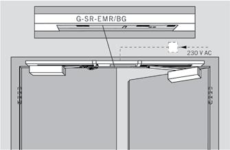 As this system operates independently of the door closer hydraulics, it offers maximum safety and reliability (doors prevented from creeping closed ).