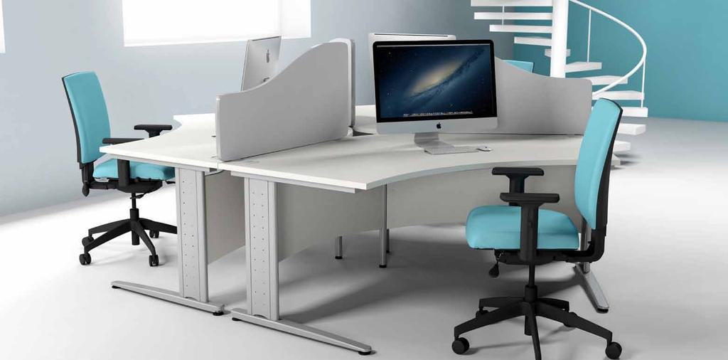 Atmosphere Atmosphere Delta Desk Moulton Chairs Image above features our Moulton Chairs. Comfortable and stylish seating to suit any office.