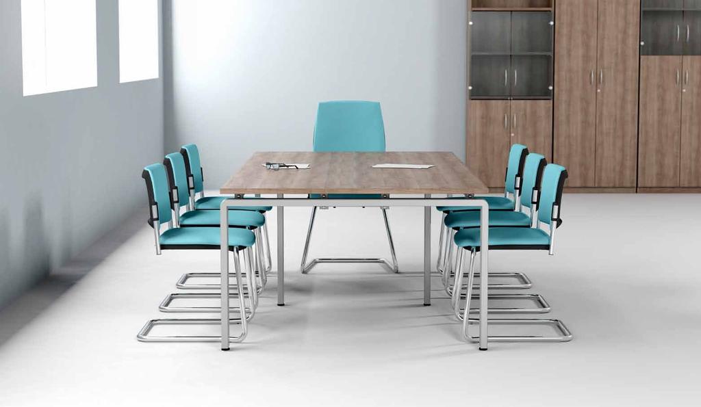 AuraBench AuraBench Our meeting tables have the same stylish floating top and curved frame design of our AuraBench desking range.