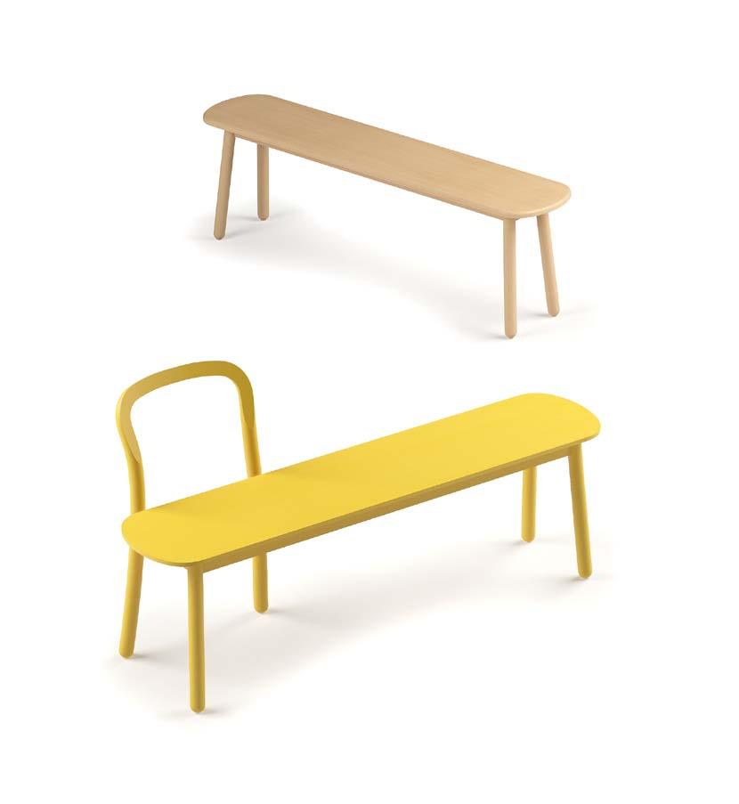 beech bench The Beech Bench has the refined and comfortable backrest of the Beech Chair.