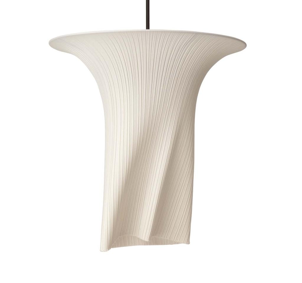 chiton Chiton is a suspension lamp made from hand-pleated cloth.